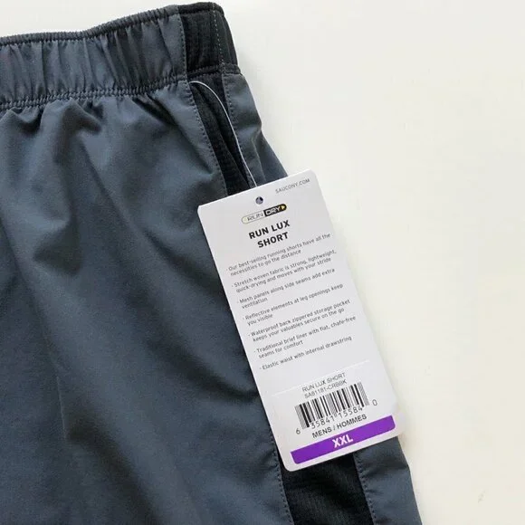Saucony Men's Run Lux Shorts XXL - Picture 2 of 12